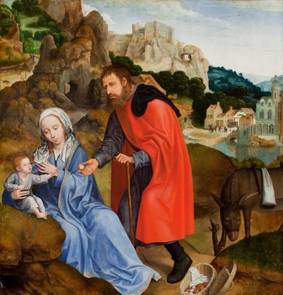 Riposo durante la fuga in Egitto, c.1509-13 da Quentin Massys or Metsys